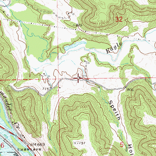 Topographic Map of Fairview School (historical), WI