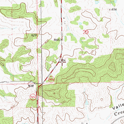 Topographic Map of Griffin School (historical), WI