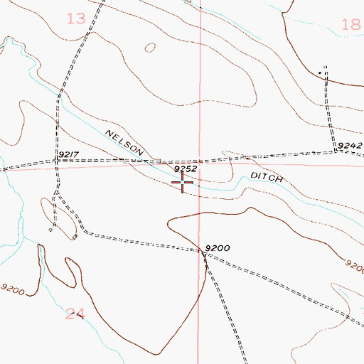 Topographic Map of Nelson Ditch Number 3, CO