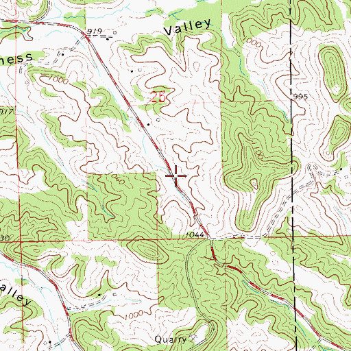 Topographic Map of Rindahl School (historical), WI