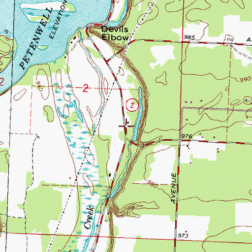 Topographic Map of Chester School (historical), WI