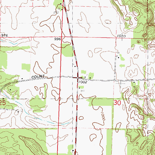 Topographic Map of Dell Prairie (historical), WI