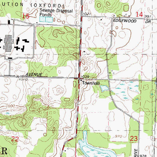 Topographic Map of New Chester (historical), WI