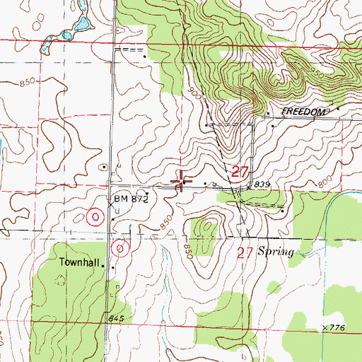 Topographic Map of Adventist School (historical), WI