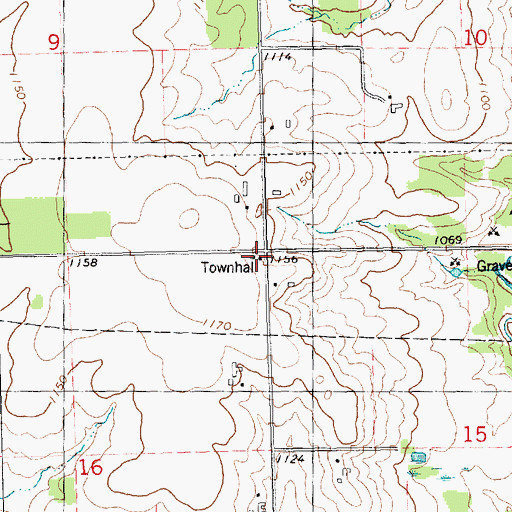 Topographic Map of Busy Bee School (historical), WI