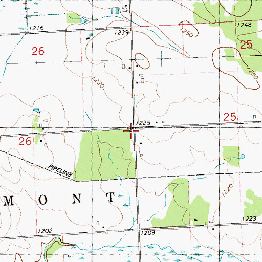 Topographic Map of Forest Side School (historical), WI