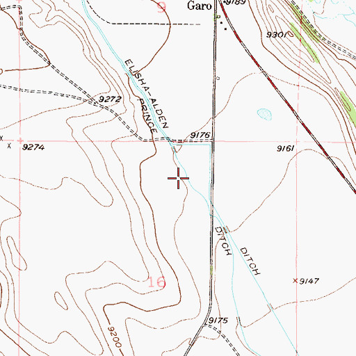 Topographic Map of Prince Ditch, CO