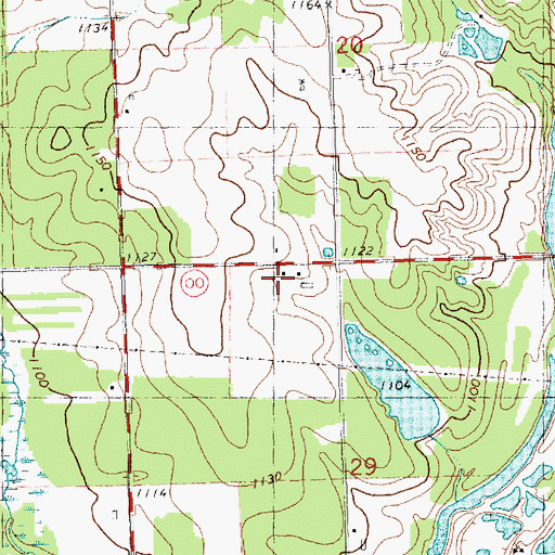 Topographic Map of Janesville School (historical), WI