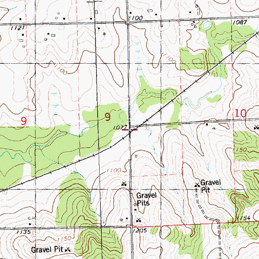 Topographic Map of Kurth (historical), WI