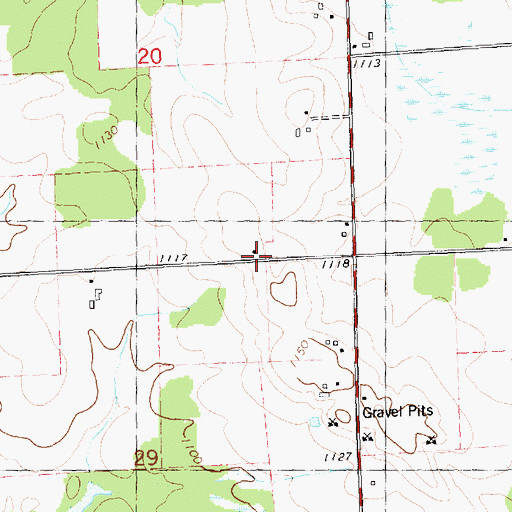 Topographic Map of Mayflower School (historical), WI