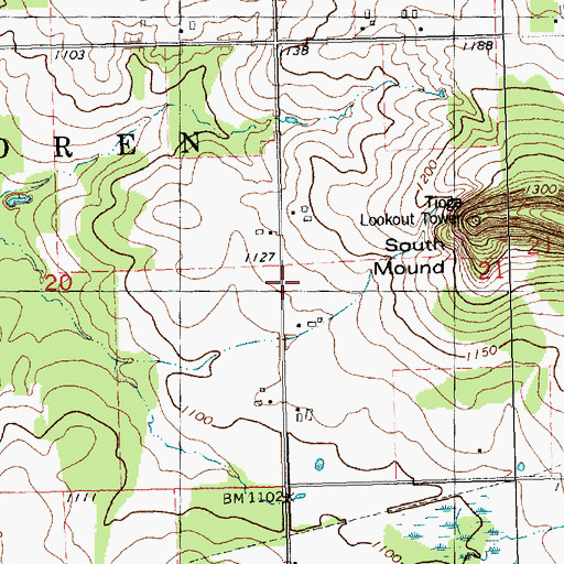 Topographic Map of McKinley School (historical), WI
