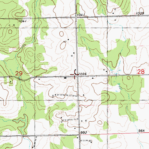 Topographic Map of Silver Crest School (historical), WI