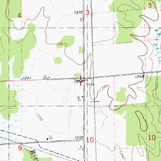 Topographic Map of Valley View School (historical), WI