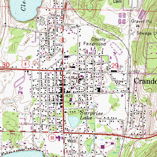 Topographic Map of Saint Josephs Catholic Church, WI