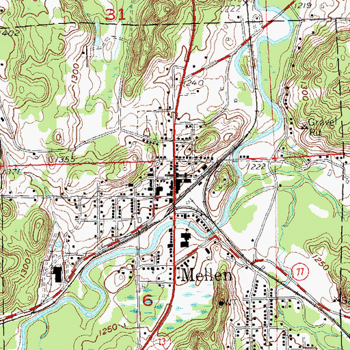 Topographic Map of Legion Memorial Library, WI