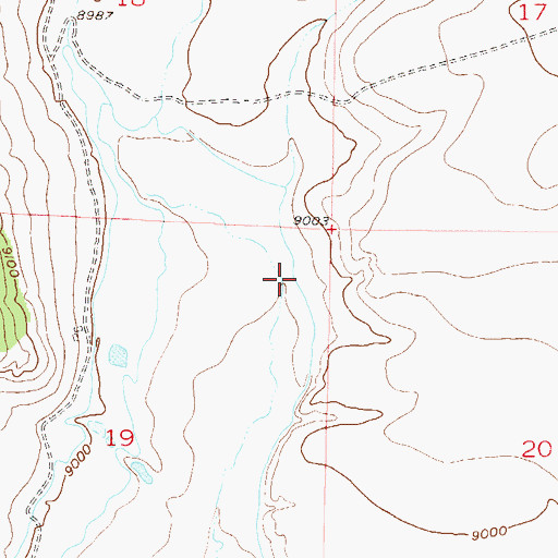 Topographic Map of Reinecker Ditch, CO