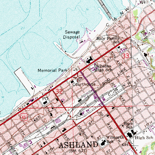 Topographic Map of Soo Line Depot, WI