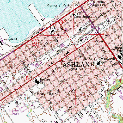 Topographic Map of Swedish Mission Church, WI