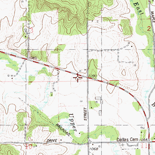 Topographic Map of Gilbertson School (historical), WI