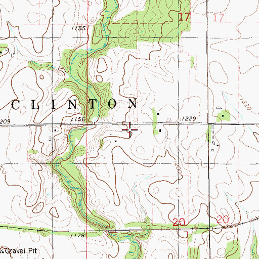 Topographic Map of Hay River Valley School (historical), WI