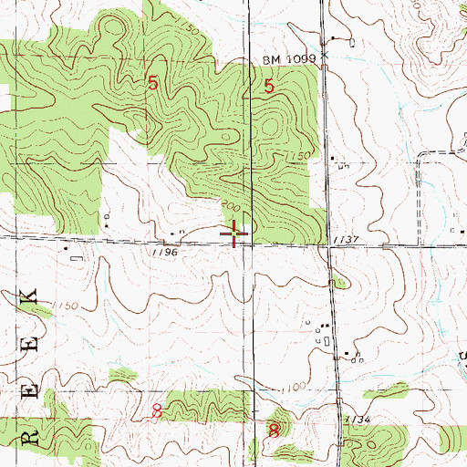 Topographic Map of Howard School (historical), WI