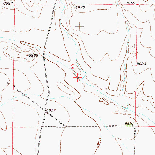 Topographic Map of Mud Springs Gulch, CO
