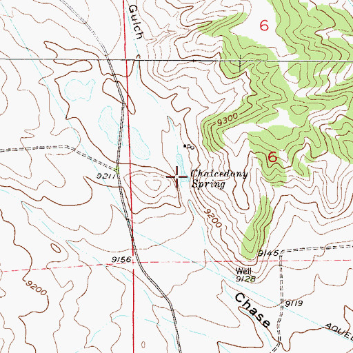 Topographic Map of Chalcedony Spring, CO