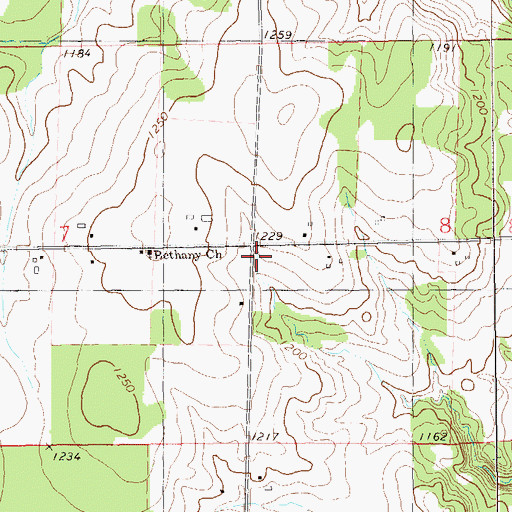 Topographic Map of Longfellow School (historical), WI