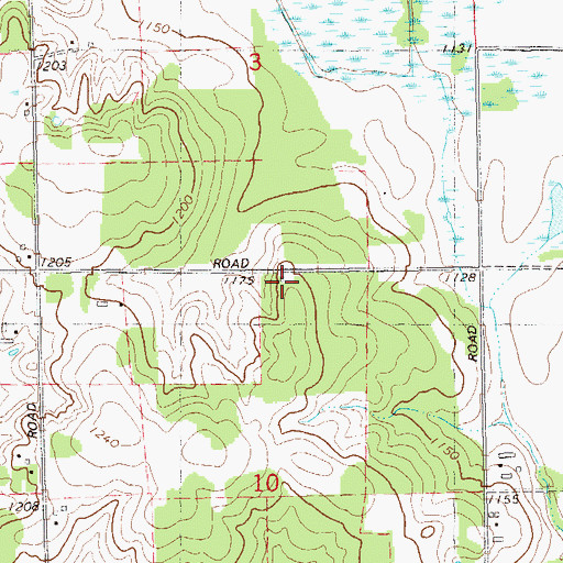 Topographic Map of Oakland School (historical), WI