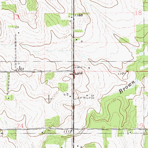 Topographic Map of Prairie Lake Heights School (historical), WI