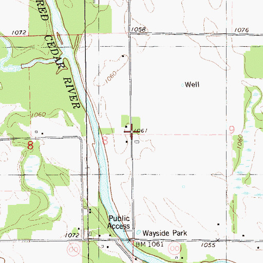 Topographic Map of Riverview School (historical), WI