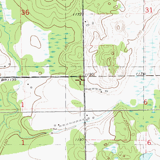 Topographic Map of Victory School (historical), WI