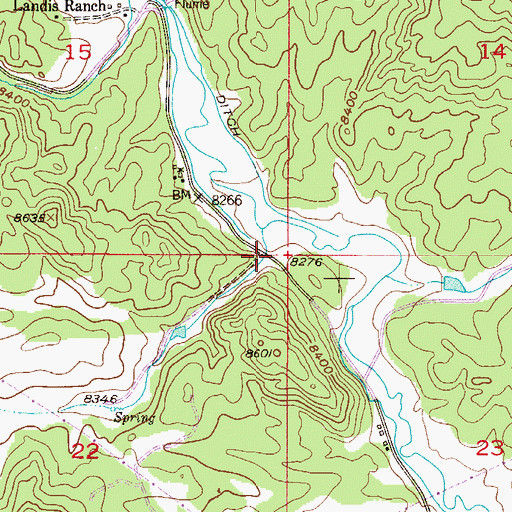 Topographic Map of O'Brien Gulch, CO