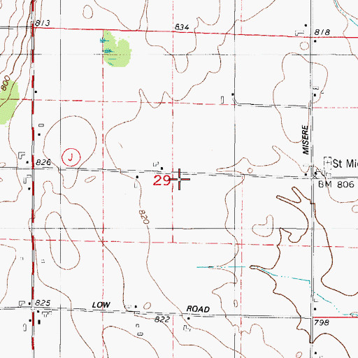 Topographic Map of Roosevelt School (historical), WI