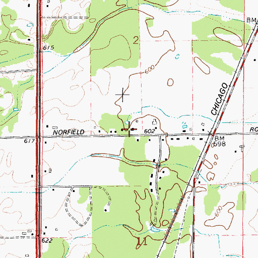 Topographic Map of Woodview School (historical), WI