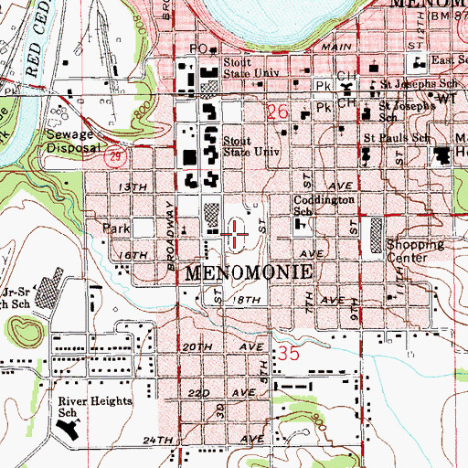 Topographic Map of Burton E Nelson Field, WI