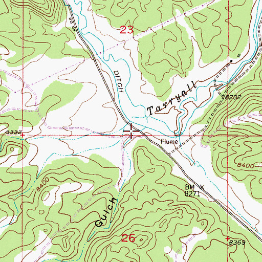 Topographic Map of Badger Gulch, CO