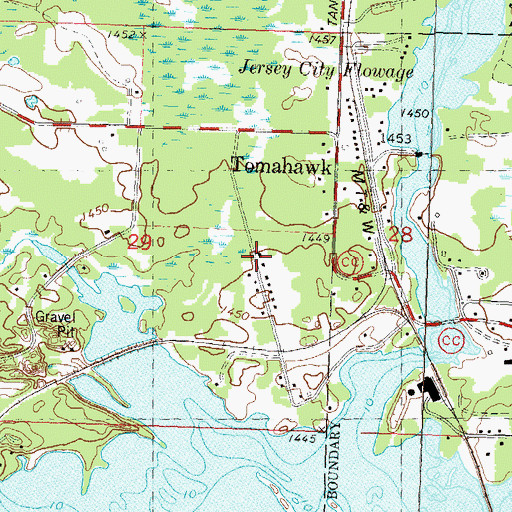 Topographic Map of Bay Mill School (historical), WI