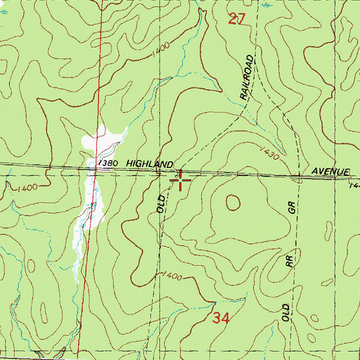 Topographic Map of Camp 19 (historical), WI