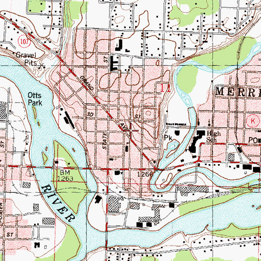 Topographic Map of Emanuel Covenant Church (historical), WI