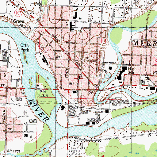 Topographic Map of Franklin Elementary School, WI