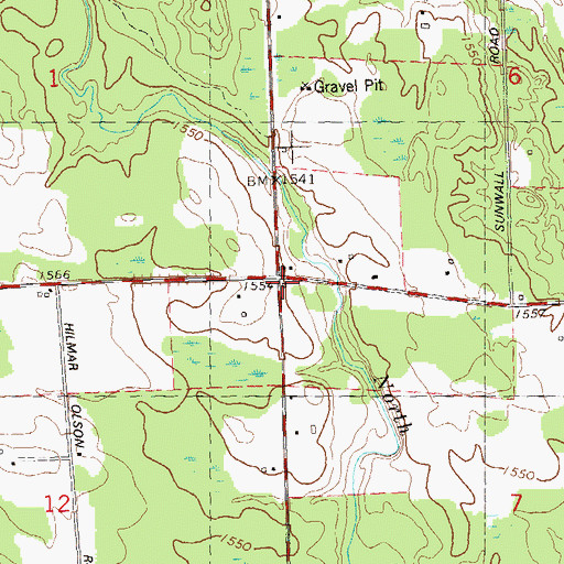 Topographic Map of Mission Church (historical), WI