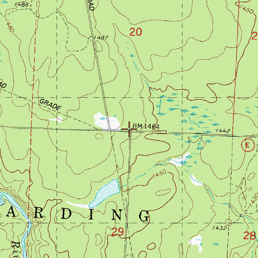 Topographic Map of New Wood (historical), WI