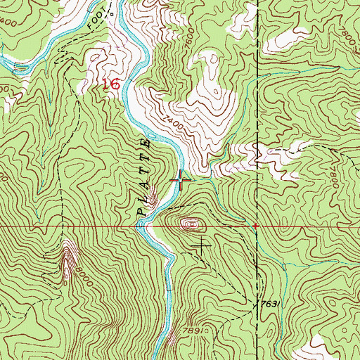 Topographic Map of Hackett Gulch, CO