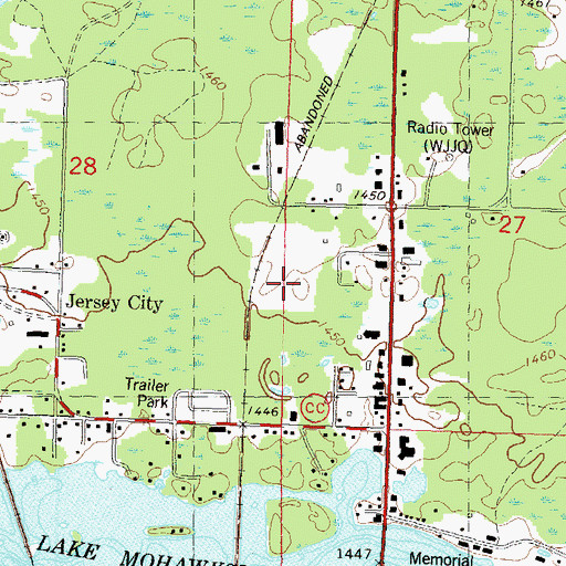 Topographic Map of Ministry Sacred Heart Hospital, WI