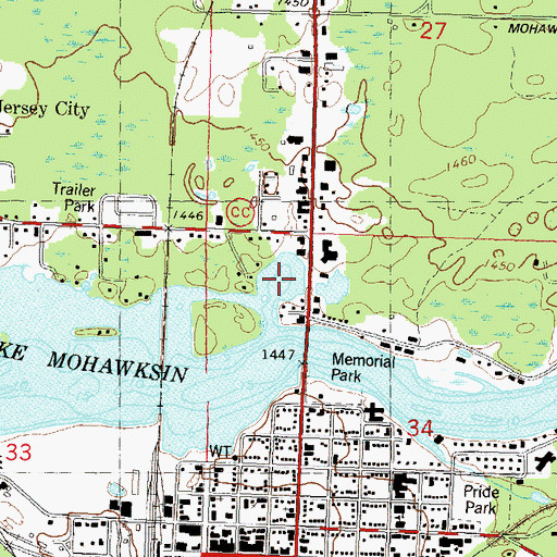 Topographic Map of Sawdys Pond, WI