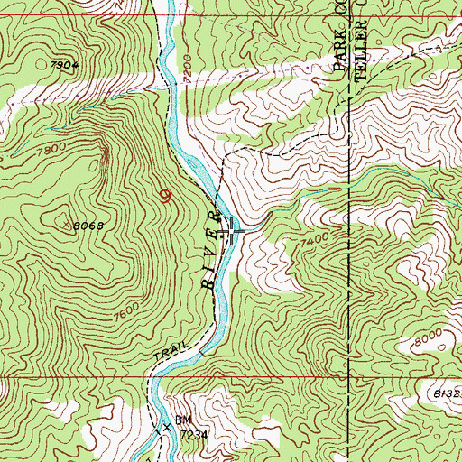 Topographic Map of Longwater Gulch, CO