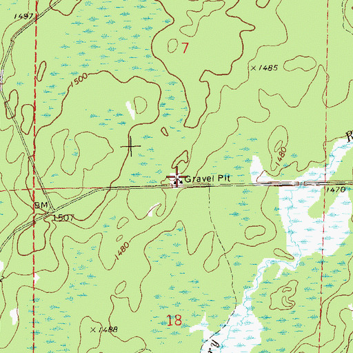 Topographic Map of NYA Camp (historical), WI