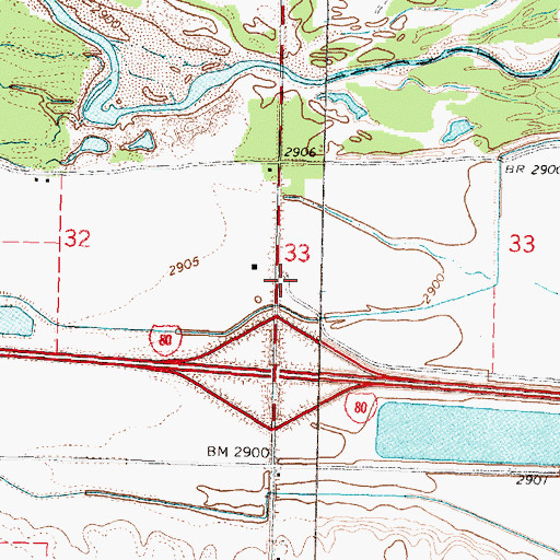 Topographic Map of KJs Korner Campground, NE