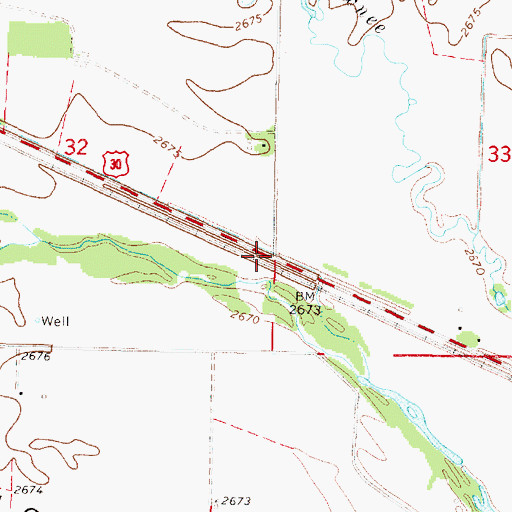 Topographic Map of Hindrey (historical), NE